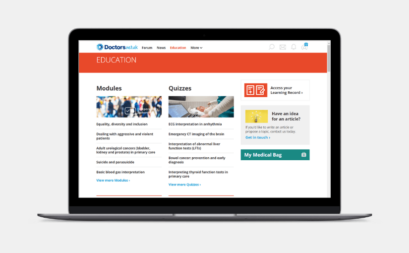 Screenshot of My Doctors.net.uk Education